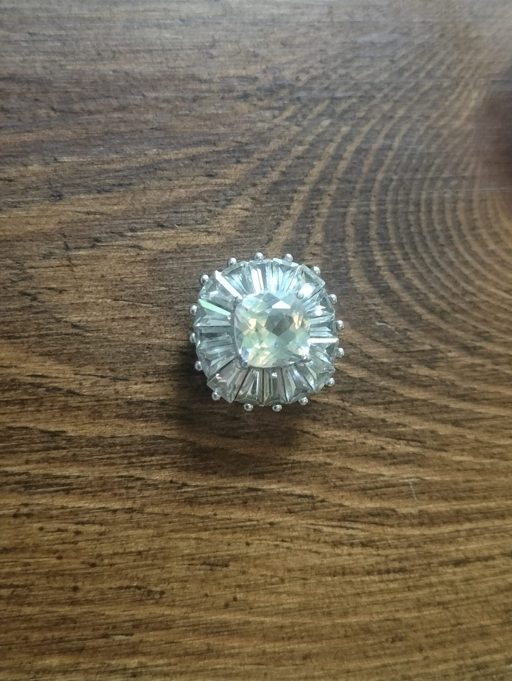 Vintage sterling PAJ White Sapphire Pendant